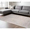 Gray and Yellow Chevron Non Skid Area Rug - 2 of 4