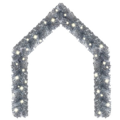 vidaXL Garland Silver PVC 65.6 feet Christmas Garland Other