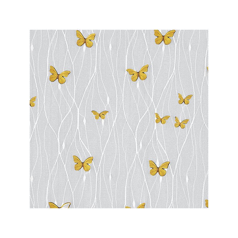 Collections Etc 3D Spring Butterfly Semi-Sheer Curtain Panel, 3 of 4