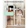GROWNSY Baby Gate, 29.5"-53" Auto-Close Dog Gate for Stairs & Doorways, Pressure-Mounted Easy Install Baby Gate - No Drill, Anti-Trip, White - 4 of 4