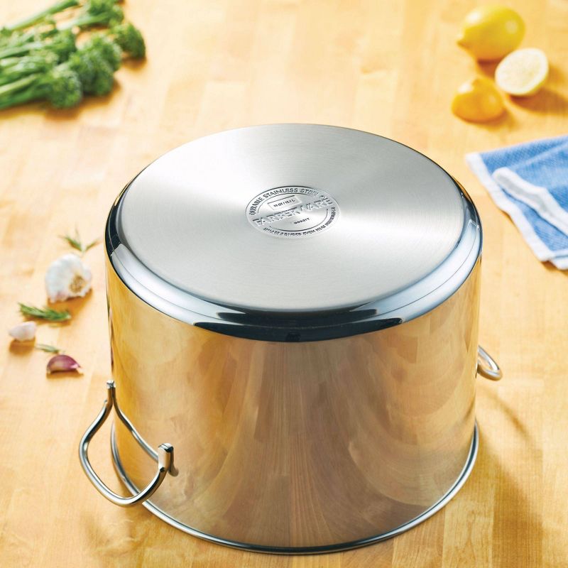Farberware Classic Series 16qt Stainless Steel Induction Large Stockpot with Lid Silver, 4 of 10