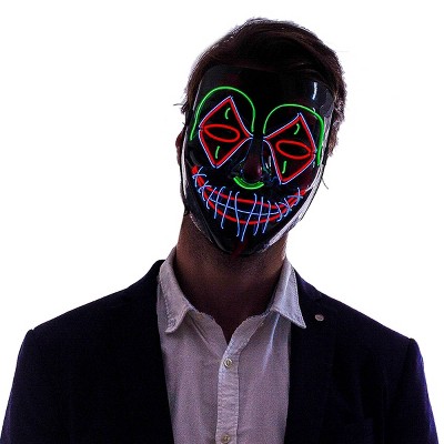 LED Scary Clown Halloween Mask