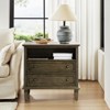 Davide 2 - Drawer Solid Wood Nightstand Transitional Nightstand|KARAT HOME - 3 of 4