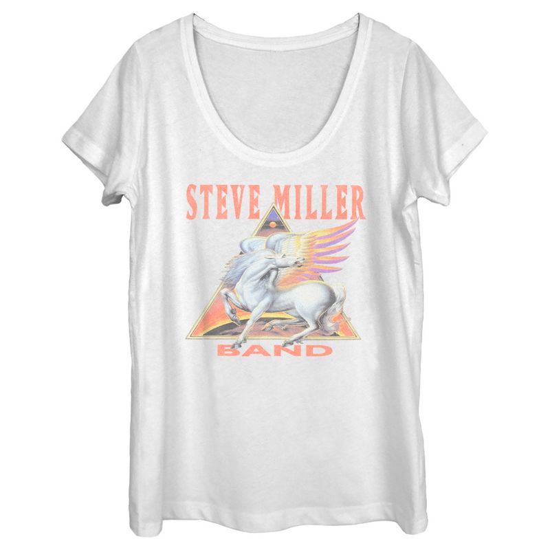 Women's Steve Miller Band Triangle Logo T-Shirt, 1 of 5