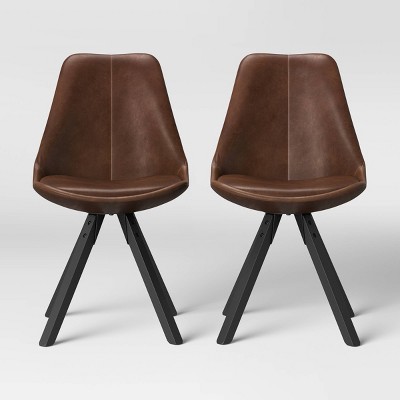 target faux leather dining chairs