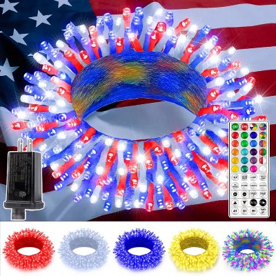 Ollny 100 LED Christmas RGB String Lights (Clear Cable, Connectable, 130 Modes)