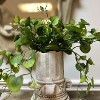 Slickblue Hand Cast Cement Hollow Column Planter, Ribbed Design, Plant Pot, Vintage Design, Natural, 5.7"x5.7"x6.5" - 2 of 4
