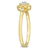 EVERLY JEWELRY | Yellow Plated Sterling Silver 1/10 CT TW Diamond Fashion Ring - 2 of 4