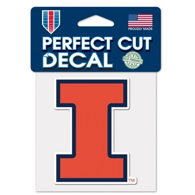 NCAA Illinois Fighting Illini 4"x4" Logo Decal