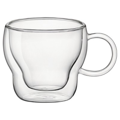 Bormioli Rocco Double Wall 8.75 Ounce Cappuccino Glass, Set of 2