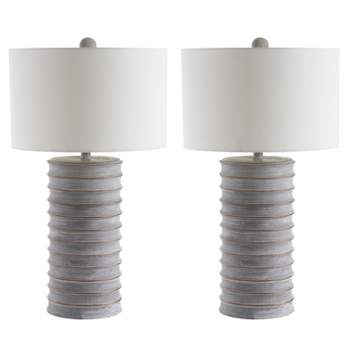 Melina Table Lamp (Set of 2) - White Wash - Safavieh.