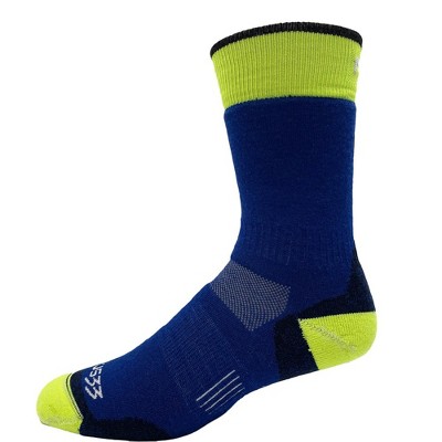 Minus33 Merino Wool All Season - Boot Wool Socks Mountain Heritage Blue High Visibility S