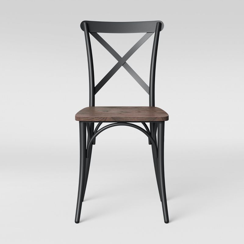 Set of 2 Malden French Bistro Dining Chair Matte Black - Threshold&#8482;, 3 of 9