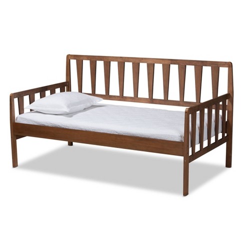 Twin Midori Wood Daybed Walnut Baxton Studio Target