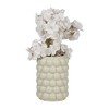 Sagebrook Home 7" Ceramic Bubble Vase - Contemporary Cucumber Green For Decorative Table Accent - Stylish Home or Office Decor - Floral Arrangement - 3 of 4