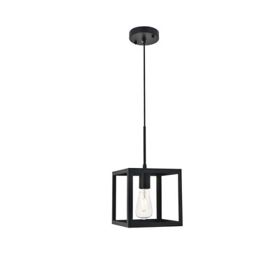 Elegant Lighting Eclipse 1-Light Brass Pendant with Frosted Glass Globe