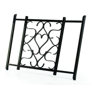 Camco Aluminum Deluxe Screen Door Grille Adjustable Up To 20 to 32 Inches Durable and Stylish Protection for Your Camper/RV, Black - 1 of 4