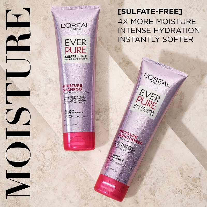 L'Oreal Paris EverPure Moisture Rosemary Oil Conditioner for Dry Hair, 3 of 13