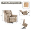 GlasFlength Accent Chairs Modern with Comfortable Seating for Living Room or Lounge Area Brown,38.6”*39”*41.3" - 2 of 4
