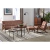 Bianca Livingroom Set Caramel Brown - Buylateral: Mid Century Sofa, Chair & Ottoman Set - 2 of 3