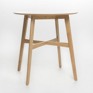 NicBex 35.4 Inch Round Dining Table,Modern Counter Height Table with MDF Legs for 4 Person,Living Dining Room - 1 of 4