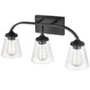 Millennium Lighting Josleen 3 - Light Vanity in  Matte Black - image 2 of 4