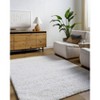 Mark & Day Dereka 5'3"x7' Rectangle Woven Indoor Area Rugs Light Silver: Modern Stain-Resistant Polyester for Bedroom, Office - 2 of 4