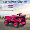 12V Ride-On Dump Truck w/Remote - Auto-Lift Bed, Shovel, LED Lights, Music (Ages 3-8, 66lbs) - 4 of 4