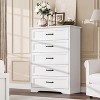 5 Drawers Dresser for Bedroom, Wooden Home Storage Cabinet with Metal Handles, Modern Chest of Drawers for Living Room, Hallway, Closet - 3 of 4