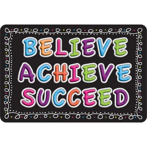 Ashley Productions® The Original Fun Mat™, Welcome Mat, 15.5" x 23.5", Believe, Achieve, Succeed, Chalk Loops - 1 of 1