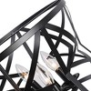 Chloe Lighting Alina Farmhouse 5 Light Matt Black Finish Ceiling Pendant 21" Wide - 3 of 4