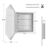 CSBDHOME 24"W x W34"H Medicine Cabinet With Mirror - 3 of 4