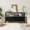 TV Stand Cabinet Entertainment Center TV Console Table TV Stand With 2 Drawers & Shelves Multi-Functional TV Table for Living Room - 3 of 4