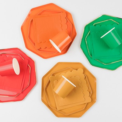 Pumpkin Orange Large Napkins - Thumbnail 3