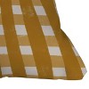 20"x20" Deny Designs Menina Lisboa Checkers Square Outdoor Throw Pillow Yellow - 2 of 4