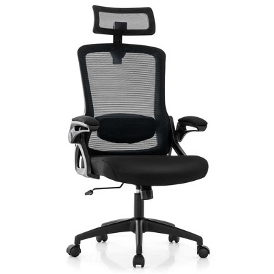 Costway Ergonomic Office Chair With Adjustable Lumbar Support Rocking ...