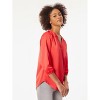 Jones New York Chiffon V-Neck Kelly Blouse - XS - 2 of 3