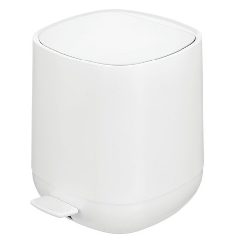 Mdesign Plastic 1.3 Gallon/5 Liter Bathroom Garbage Can, Removable ...