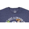 Seven Times Six Disney Toy Story Men's You've Got A Friend In Me Distressed T-Shirt Blue - 3 of 4