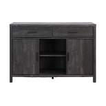 FC Design 47"W Sideboard Storage Cabinet, Dining Server Cupboard Buffet Table with Two Cabinets and Drawers
