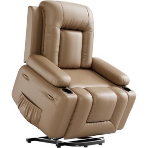 GAOMON PU Leather Power Lift Recliner Chair with Massage and Heat, Adjustable Furniture for Back, Legs w/ 3 Positions - 1 of 4