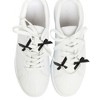 Unique Bargains Bow Pearl Chain Shoelace Charms 1 Pair - 2 of 4