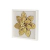 Cheung's Vita Framed Elegant Gold Flower on White Frame - 4 of 4