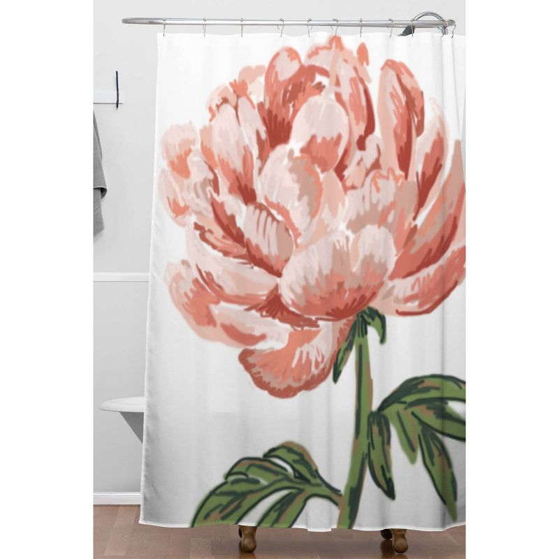 Nadia M Lopez Peony Bloom Shower Curtain Pink - Deny Designs, 3 of 5