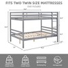 Kumasinova Bunk Bed,Wood Bunk Bed Frame with High Guardrail,Ladder,Twin Size Bed Frame for Kids Teens,No Box Spring Needed - 3 of 4