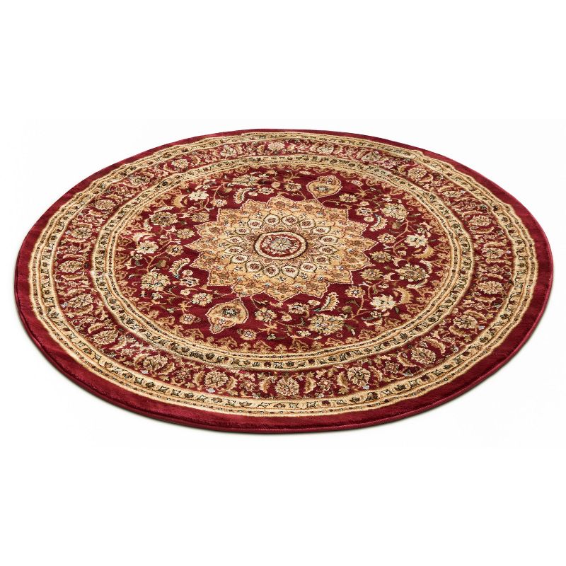 Well Woven Sultan Medallion Oriental Persian Floral Formal Traditional Modern Classic Thick Soft Area Rug, 3 of 9
