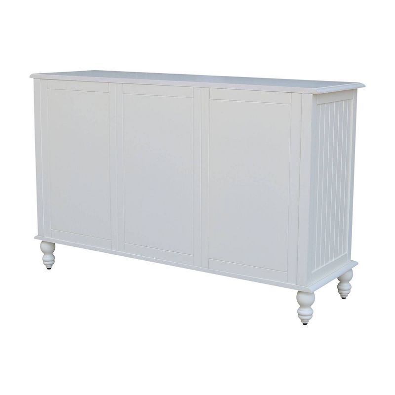 Cottage Collection Hand Rubbed Console Table with Storage Beach White - International Concepts, 6 of 13