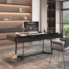 Vynxaria Modern Black 70.87" Computer Desk, Study & Work Desk, Y-Shaped Metal Legs - 3 of 4