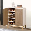 UbMelt 31.49 Inch Shoe Cabinet,Modern 5-Tier Shoe Storage Cabinet with 2 Doors,Freestanding 20 Pairs Entryway Shoe Racks Organizer for Entryway - 4 of 4