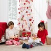 Best Choice Products Pre-Lit White Pencil Christmas Tree w/ Foldable Base, Incandescent Lights - image 4 of 4